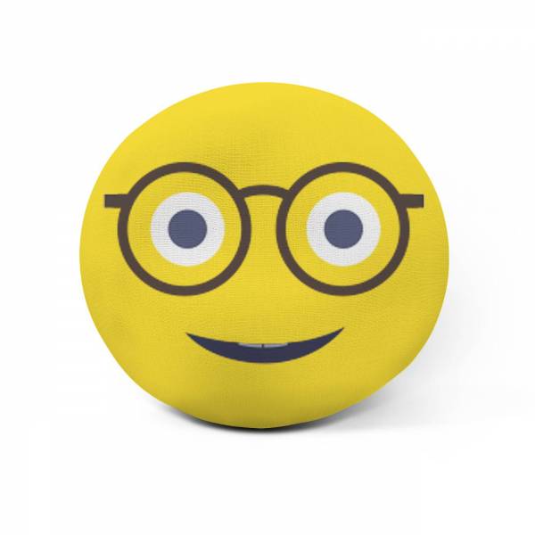Cojín emoji personalizado (gafas)
