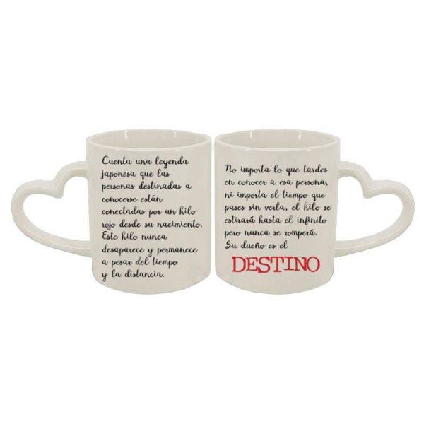 Pack de tazas personalizadas "El hilo rojo del destino" - Leyenda por detrás Pack de tazas personalizadas "El hilo rojo del destino" - Leyenda por detrás