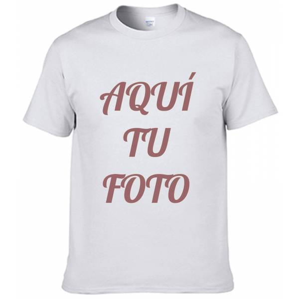 Camiseta para adulto personalizada con foto - Tacto algodón