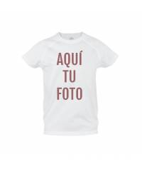 Camiseta técnica para niño personalizada con foto