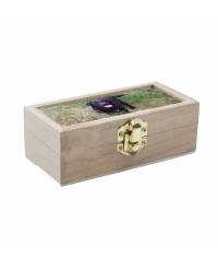 Caja de madera pequeña personalizada con foto