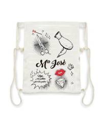 Mochila saco peluquera personalizada con nombre