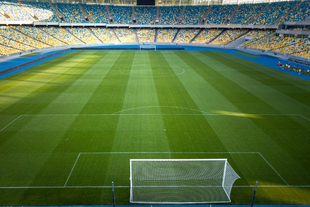 vista panorámica estadio de futbol